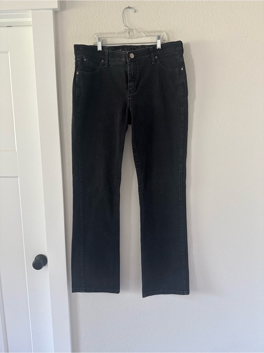 Wrangler Q-Baby Ultimate Riding Jeans Black Bootcut 13/14 x 34